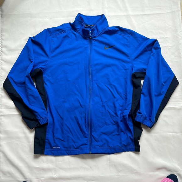 Nike Other - Nike Jacket  Mens Blue Colorbock Dri Fit Performance Stretch